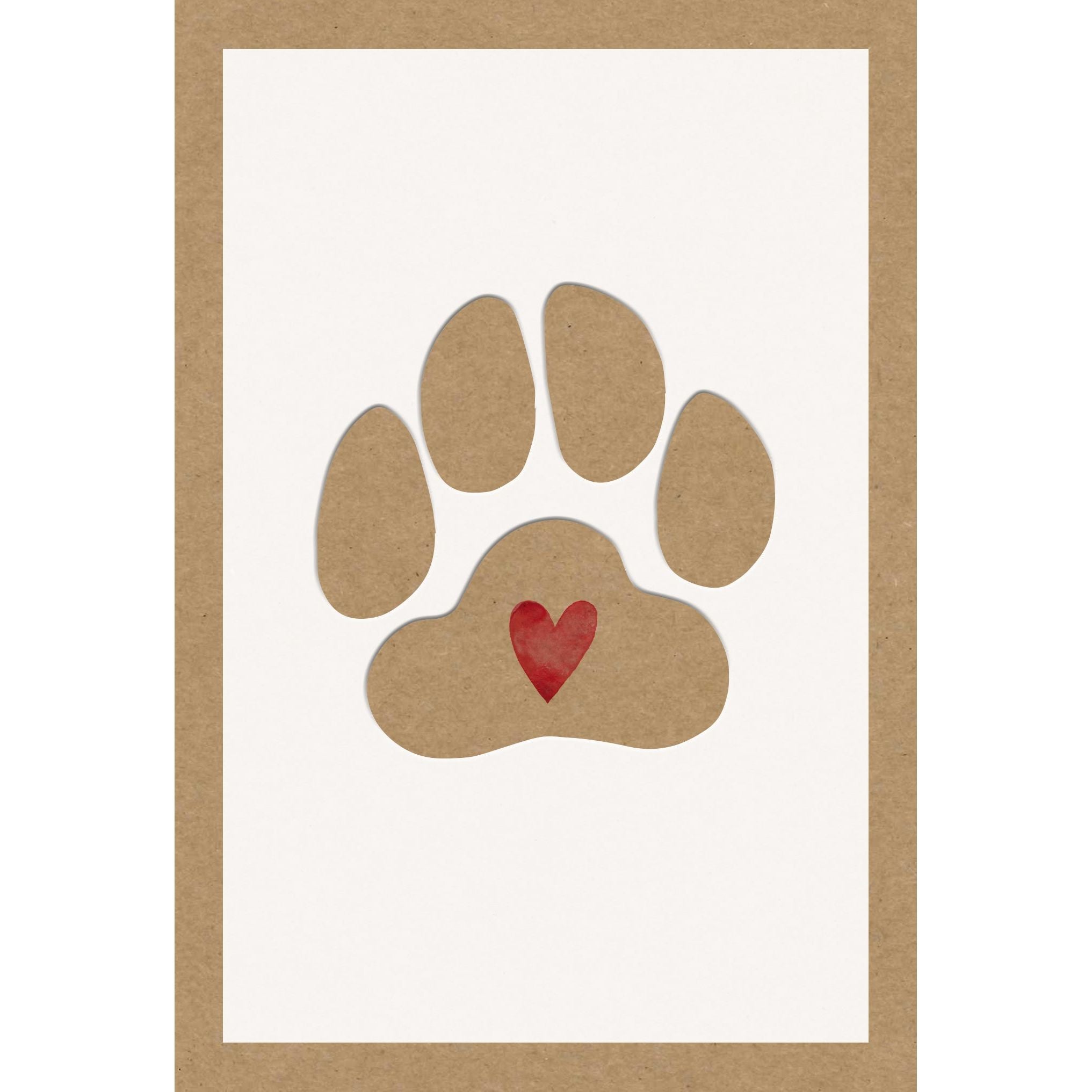 Sympathy Card Loss Of Pet Paw Print - Cardmore
